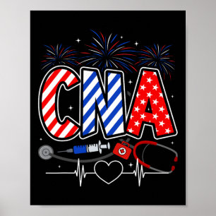 Cna 4. Juli Amerikanische Flagge Patriotischer Usa Poster