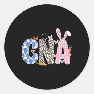 Cna Bunny Frauen Ostertag Für Krankenschwestern Un Runder Aufkleber