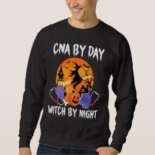 Cna by Day Hexe by Night Halloween zertifizierte N Sweatshirt