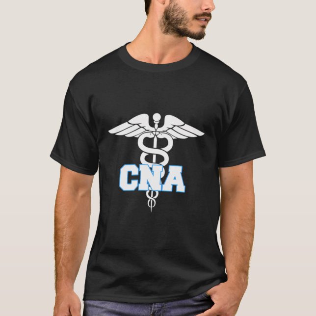 Cna Caduceus Medical Symbol Nurse Geschenke T-Shirt (Vorderseite)