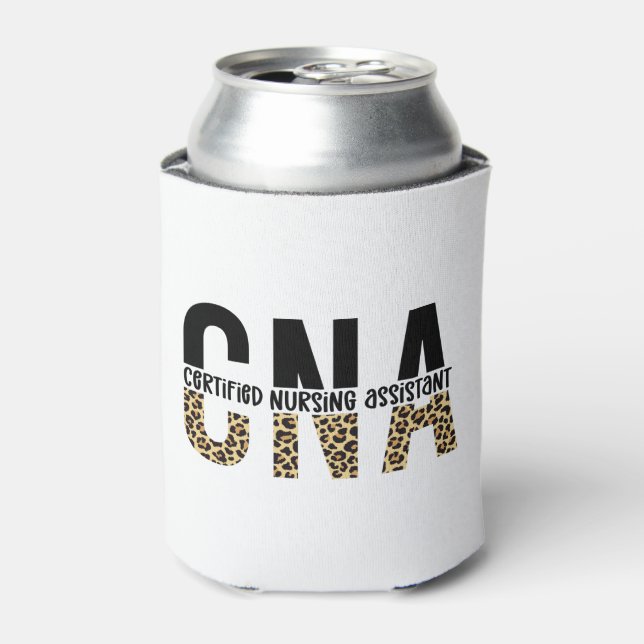 CNA Certified Nursing Assistant Cheetah Print Dosenkühler (Kanne Vorderseite)