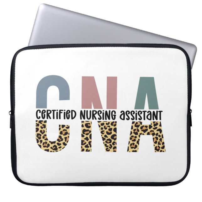 CNA Certified Nursing Assistant Cheetah Print Laptopschutzhülle (Vorderseite)