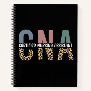 CNA Certified Nursing Assistant Cheetah Print Notizbuch