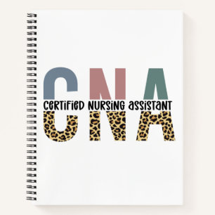 CNA Certified Nursing Assistant Cheetah Print Notizbuch