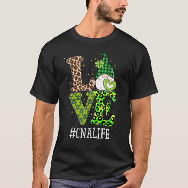 Cna Certified Nursing Assistant Liebe St Patricks  T-Shirt (Vorderseite)
