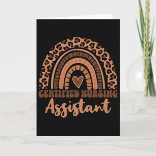 Cna Certified Nursing Istant Afro Schwarze Geschic Karte