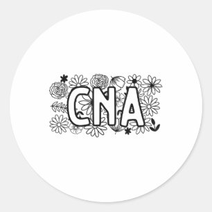 Cna Certified Nursing Istant Patientengesundheit W Runder Aufkleber