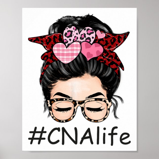 Cna Certified Nursing Istant Valentine Day Niedlic Poster (Vorne)