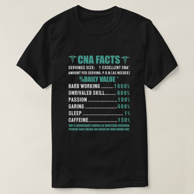 CNA Fakten %T - Shirt für den Tageswert (Design vorne)