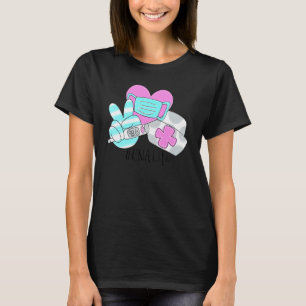 Cna Frieden Liebe Pflege Hippie-Krankenschwester-K T-Shirt