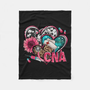 Cna Heart Pink Sonnenblumen Brustkrebs Bewusstsein Fleecedecke