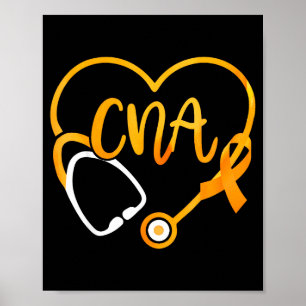 Cna Herz Stethoskop Band Multiple Sklerose Erw Poster