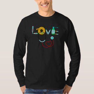 Cna Icu Nursing Abschluss 2021 Art Liebe Nurse Lif T-Shirt