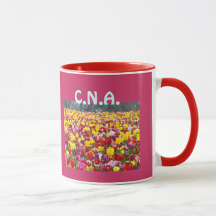 CNA-Kaffeetassen Personalisierte Tulpenblumen Tasse