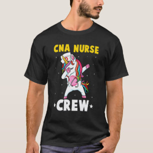 Cna Krankenpfleger Crew Crew Dabbing Einhorn T-Shirt