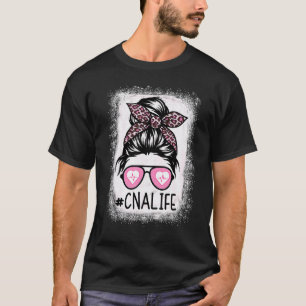 Cna Krankenpfleger Leben Gebleicht Pink Leopard U T-Shirt