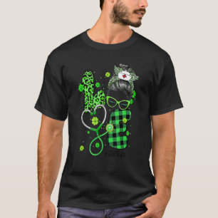 Cna Krankenpfleger Leben Unordentlicher Knoten Leo T-Shirt
