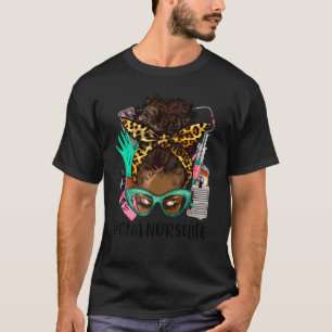 CNA-Krankenpfleger-Löwen-Bun-Haar-Frau-Outfit für  T-Shirt