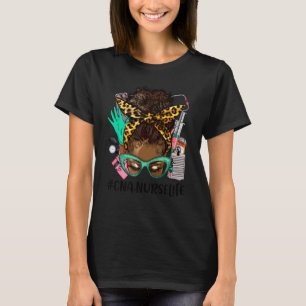 CNA-Krankenpfleger-Löwen-Bun-Haar-Frau-Outfit für  T-Shirt