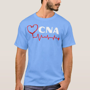 CNA-Krankenpfleger mit Stethoskop-Herzschlag T-Shirt