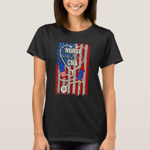 Cna Krankenschwester 4. Juli Feuerwerk Amerikanisc T-Shirt