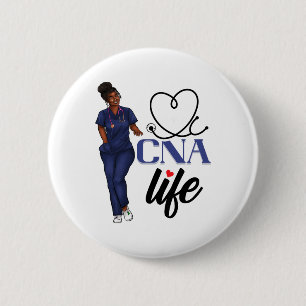 Cna Krankenschwester Black History Month Afroameri Button