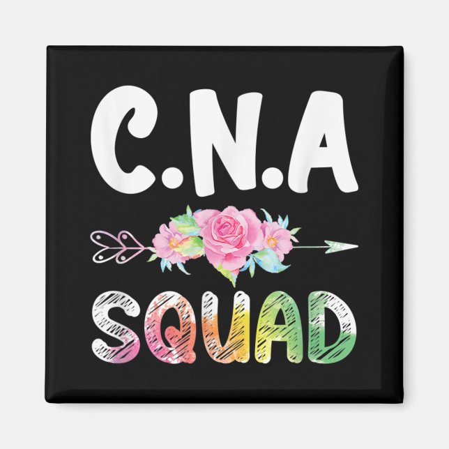 CNA-Krankenschwester-Squad-zertifizierter Krankenp Magnet (Vorne)