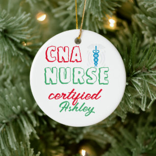 CNA-Krankenschwester zertifiziert, CNA-Student, Kr Keramik Ornament
