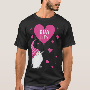 CNA Life Valentine Gnome Nurse Valentinstag T-Shirt