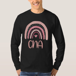 Cna Niedlich Boho Pink Rainbow Certified Nursing A T-Shirt