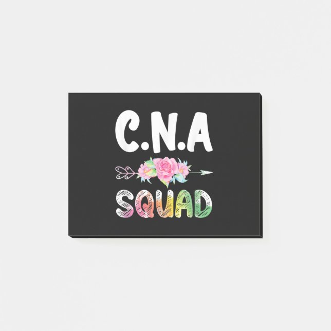 CNA Nurse Squad Certified Nursing Assistant Post-it Klebezettel (Vorderseite)