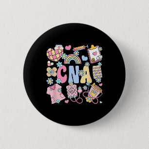 Cna Nurse Stuff Retro zertifiziert Krankenpflege I Button