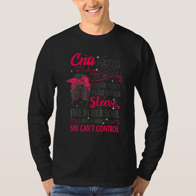 Cna Nurse Week Nursing Loved Mouth Kann keine Kont T-Shirt (Vorderseite)