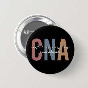 CNA Retro Certified Nursing Assistant Button