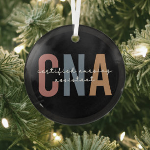 CNA Retro Certified Nursing Assistant Ornament Aus Glas
