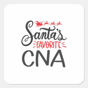 CNA Santas Liebling CNA Quadratischer Aufkleber