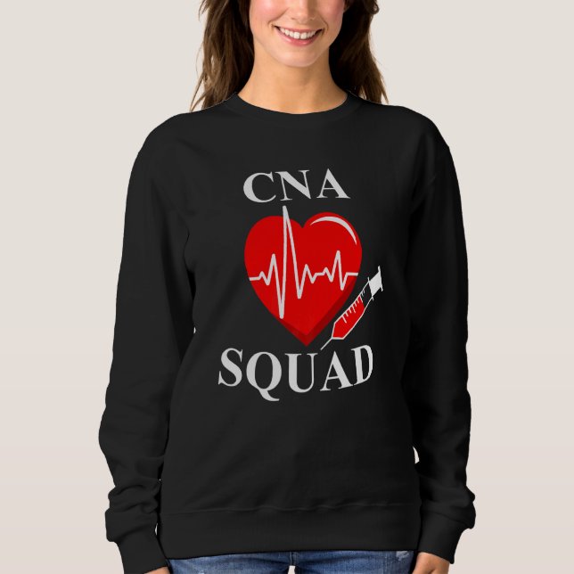 Cna Squad Niedlich zertifizierte Assistenzidee Sweatshirt (Vorderseite)