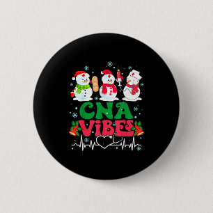Cna Vibes Krankenschwester Schneemann Stethoskop W Button