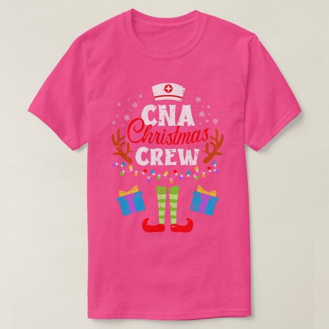 CNA Weihnachts-Krankenschwester Crew Pflege Frauen T-Shirt (Design vorne)