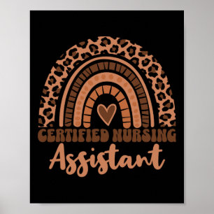 Cna Zertifizierte Pflege Sofort Afro Schwarze Gesc Poster