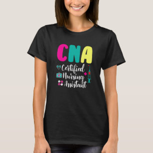 CNA Zertifizierter Pflegehelfer Bunte Pflege App T-Shirt
