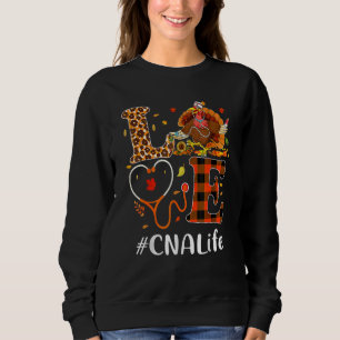 Cna Zertifizierter Pflegehelfer Liebt Erntedankfes Sweatshirt