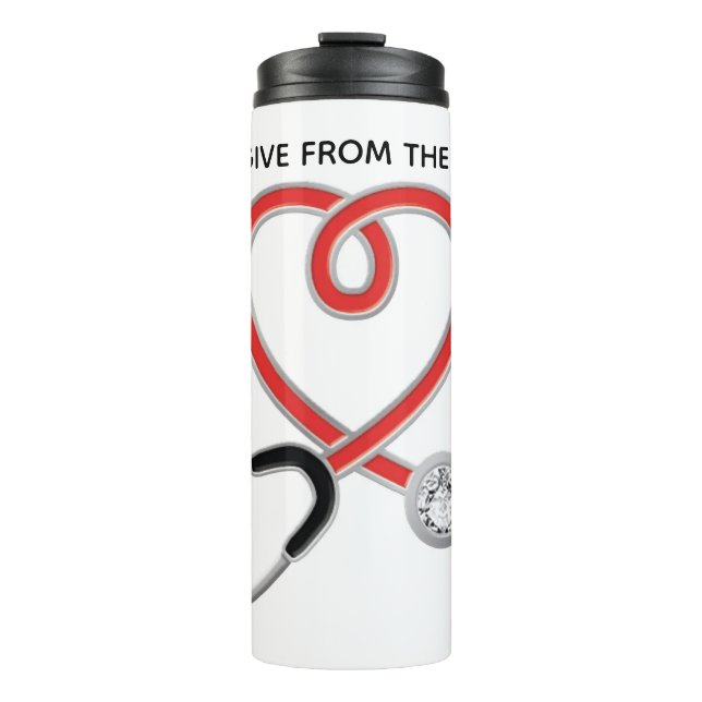 CNAs Give From the Heart! Tumbler Thermosbecher (Vorderseite)