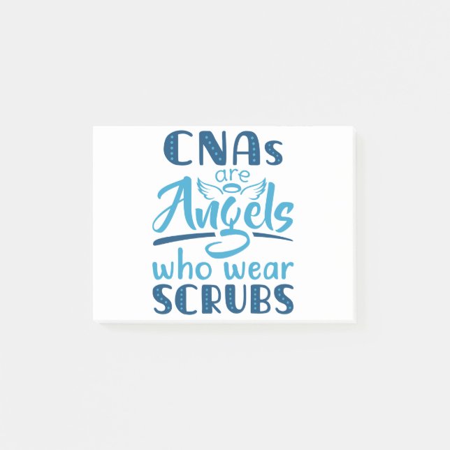 CNAs sind Engel, die Schrott tragen Post-it Klebezettel (Vorderseite)