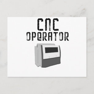 CNC-Bediener Zerspaner Postkarte