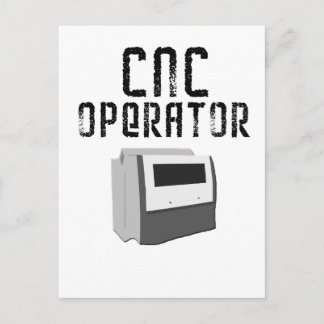 CNC-Bediener Zerspaner Postkarte