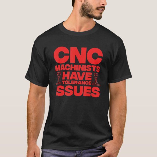 CNC-Bedienerwerkzeug für Vater-Maschinenbediener v T-Shirt (Vorderseite)
