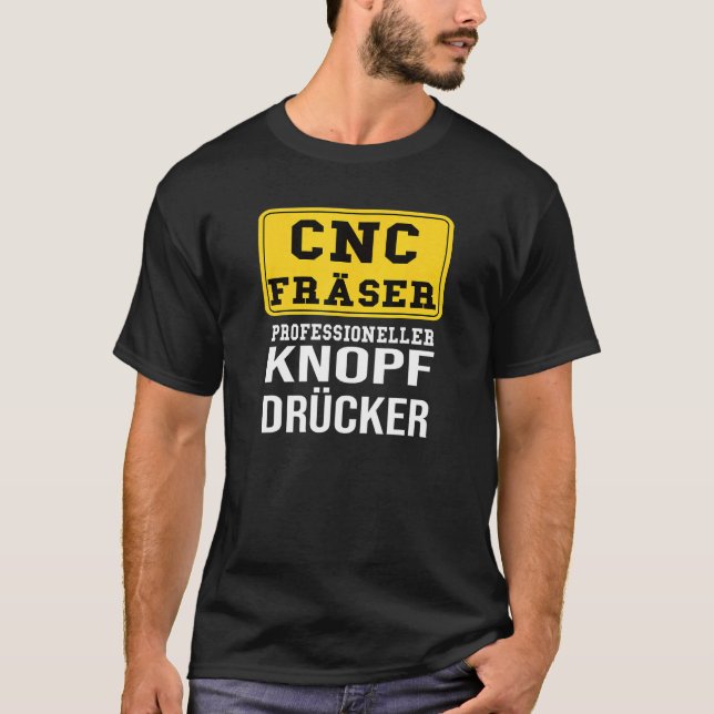 CNC-Fräsmaschine T-Shirt (Vorderseite)