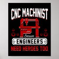 CNC-Maschinen, weil Ingenieure auch Helden brauche
