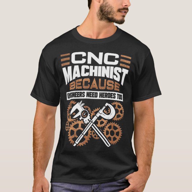 CNC-Maschinenbediener T-Shirt (Vorderseite)